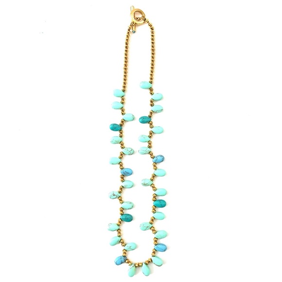 Ralph Lauren Turquoise and Gold Toned Necklace - Picture 10 of 10